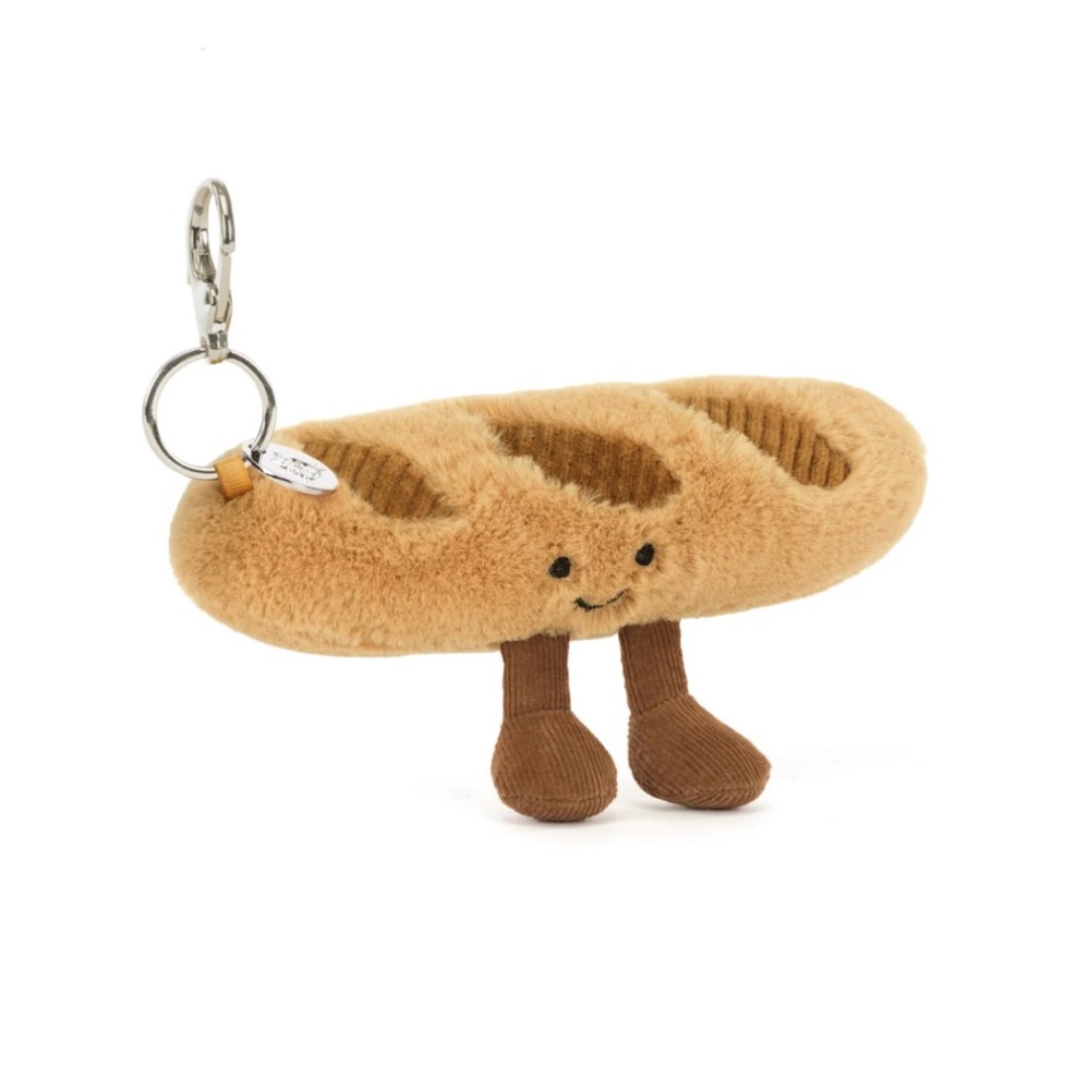 BNWT Jellycat Baguette Keychain bag charm
